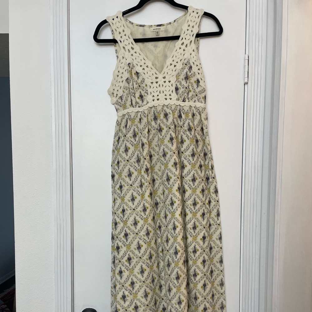 Floral Maxi Dress with Lace